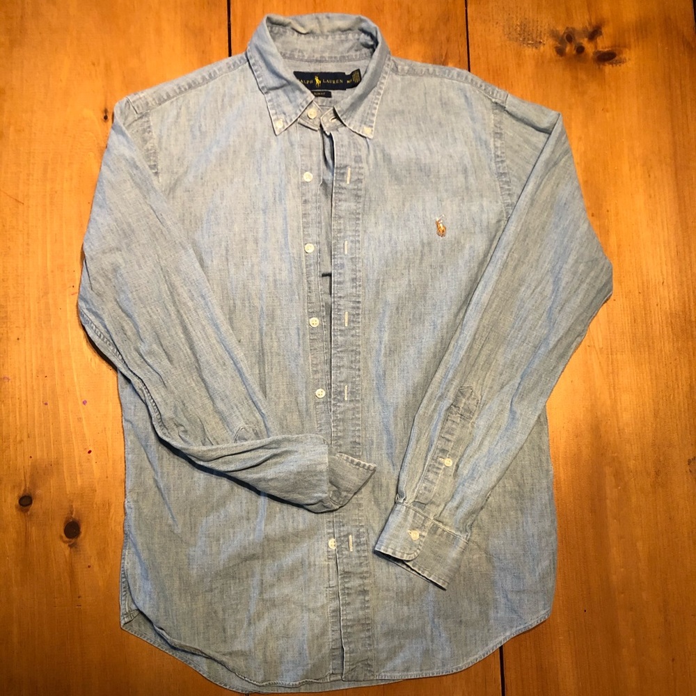 Ralph Lauren Chambray Shirt Size Medium
